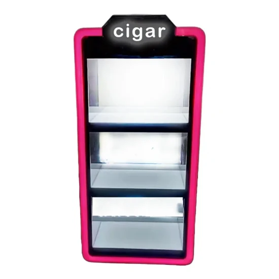 LED Light Commerical Counter Top Humidor Vape E