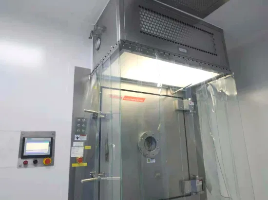 Acrylic Clean Room Booth PVC Hood Cabinet for Pharmaceutical Hospital Laboratory