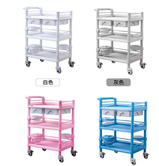 Hochey Medical Fashion Design Trolley for Beauty Machine Made of Acrylic Price